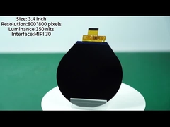 3.4 inci Layar Lingkaran 480x480 Pixel Resolusi Layar dengan Antarmuka MIPI