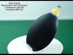 4.0 inci Lingkaran LCD Display Module 720*720 piksel TFT High Resolution Display dengan LCD Backlight
